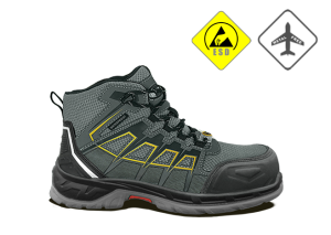 Waterproof Safety Boot, 122 GREY LACE UP MID CUT SHOE, WaterProof safety shoes, oscar safety shoes 122, oscar 122